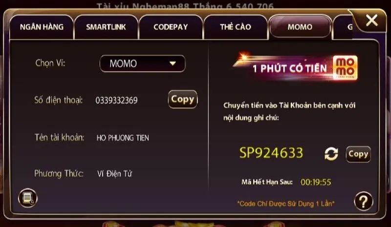 Nạp tiền Sunwin bằng ví điện tử mang đến hiệu quả cao